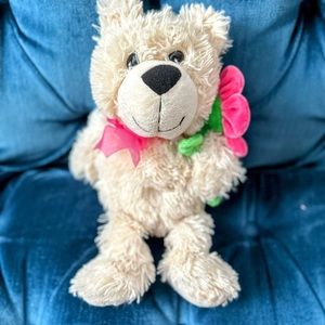 Childhood flower bear looking for a new home.
